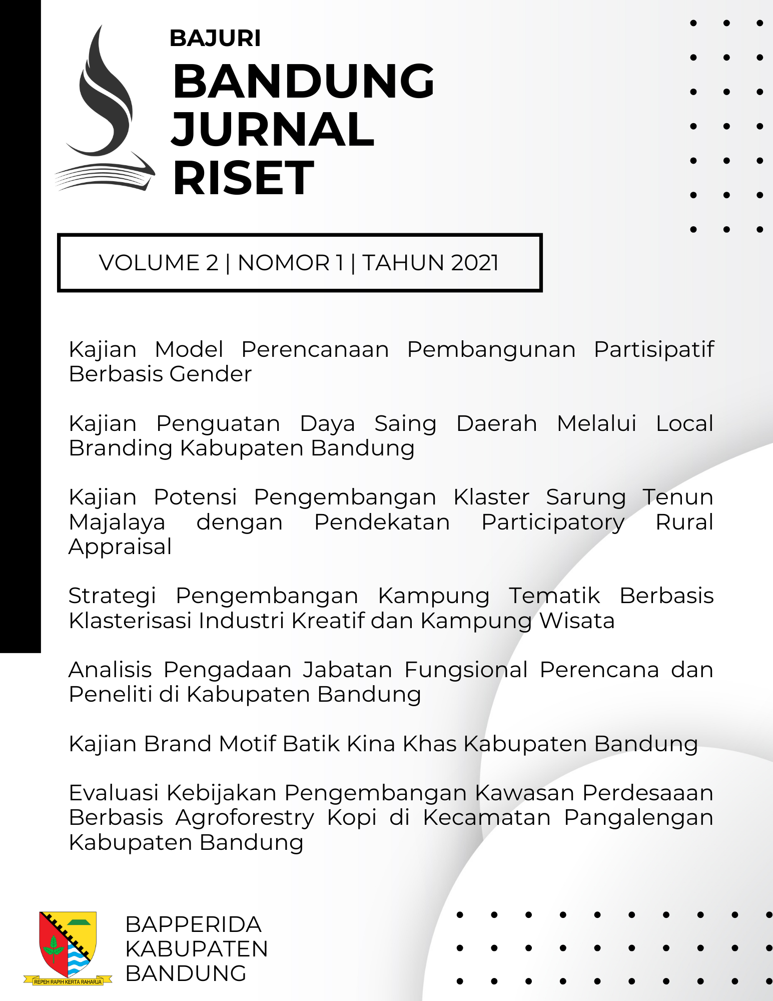 					View Vol. 2 No. 1 (2021): Bandung Journal Research
				